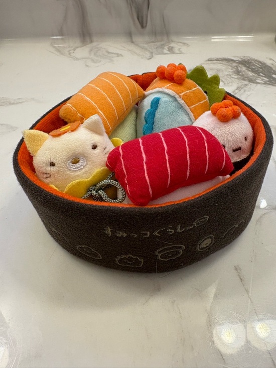 San-X Other - Sumikko Gurashi Sushi Plush Bowl Set | San-X Japanese Kawaii Plush